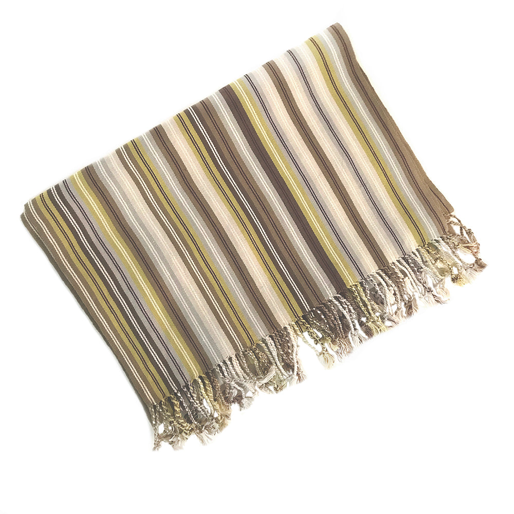 El Camino de Los Altos Striped Shawl - Dulce Toronja from Sprout Enterprise®