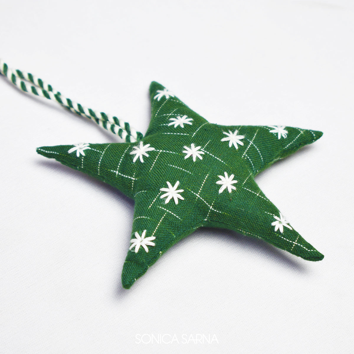 Sonica Sarna Design - Star Ornament - Green