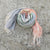 Kala Swaraj Mulmul Cotton Shawl - Green, Pink and Blue Bands from Sprout Enterprise®