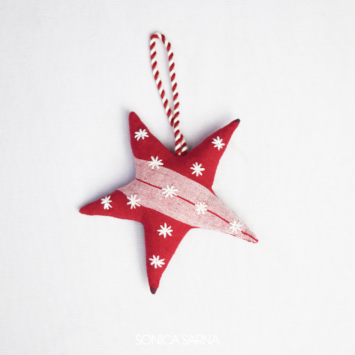 Sonica Sarna Design - Star Ornament - Red