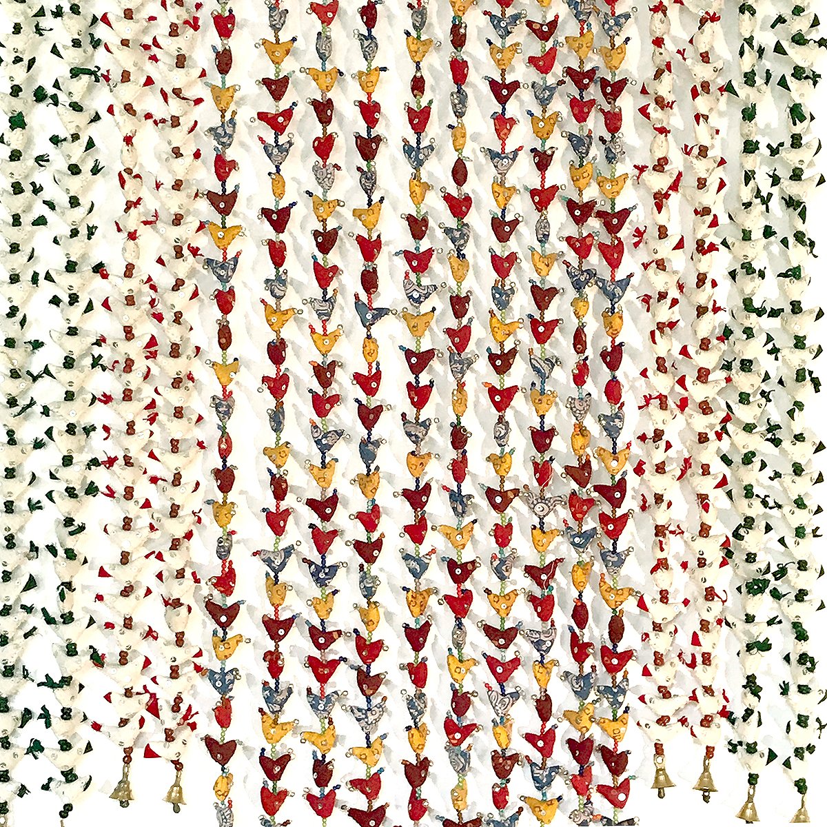 Tilonia® Bell Totas - Flock of Tiny Holiday Doves - Multi-Color