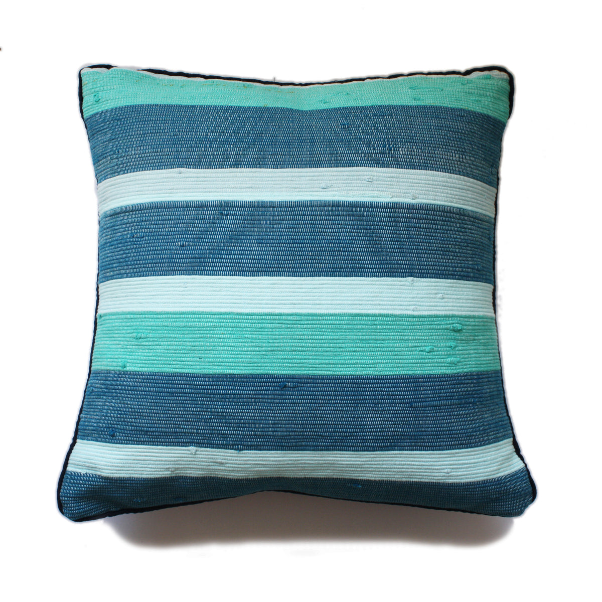 tonlé Takeo Pillow Cover - Aqua from Sprout Enterprise®